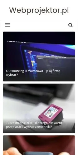Voorbeeld van de site Webprojektor, medium uit Polen voor gesponsorde artikelen