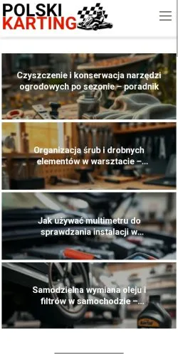 Anteprima del sito Polski Karting, media di Polonia per articoli sponsorizzati
