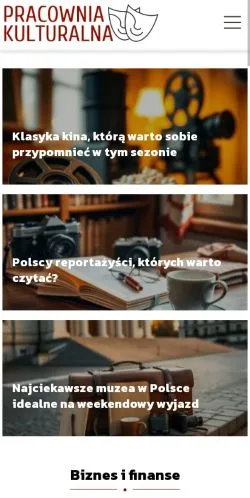 Anteprima del sito Pracownia Kulturalna, media di Polonia per articoli sponsorizzati