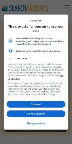 スポンサード記事向けのポーランドメディア、Search Archivesのサイトプレビュー