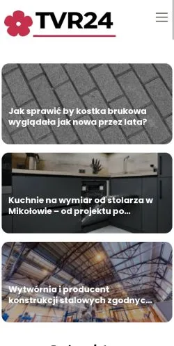 Anteprima del sito Tvr24 Dom I Ogród, media di Polonia per articoli sponsorizzati