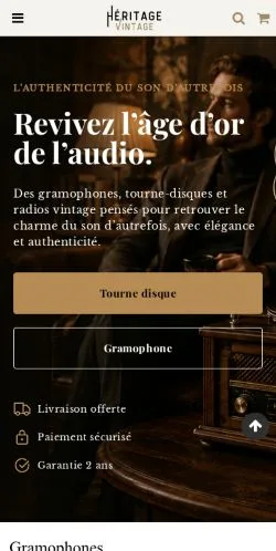 Anteprima del sito Heritage Vintage, media di Francia per articoli sponsorizzati