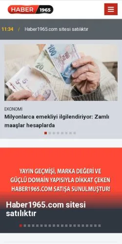 Anteprima del sito Haber 1965, media di Turchia per articoli sponsorizzati