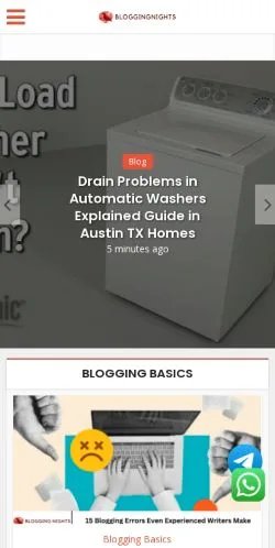 スポンサード記事向けのアメリカ合衆国メディア、Blogging Nightsのサイトプレビュー
