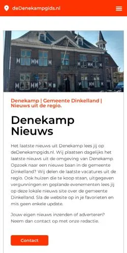 Anteprima del sito Denekamp Laatste Nieuws, media di Paesi Bassi per articoli sponsorizzati