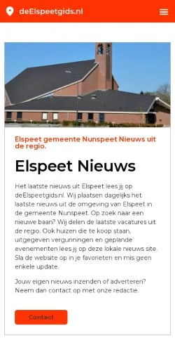 Anteprima del sito Elspeet Laatste Nieuws, media di Paesi Bassi per articoli sponsorizzati