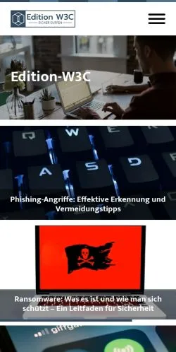 Podgląd witryny Edition W3C, medium z kraju Niemcy do artykułów sponsorowanych
