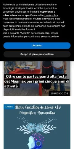 스폰서 기사용 이탈리아 매체 Gazzetta d'Asti 사이트 미리보기