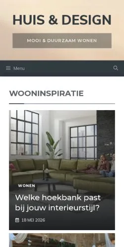 Anteprima del sito House & Design, media di Paesi Bassi per articoli sponsorizzati