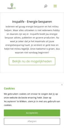 Anteprima del sito Inspalife, media di Paesi Bassi per articoli sponsorizzati