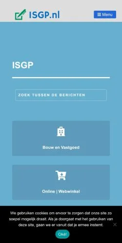 스폰서 기사용 네덜란드 매체 Isgp 사이트 미리보기
