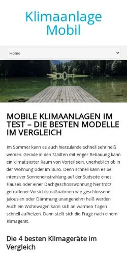 Anteprima del sito Mobile Klimaanlagen, media di Germania per articoli sponsorizzati