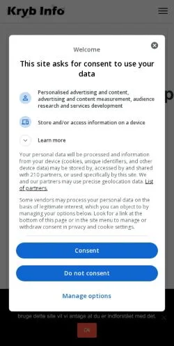Anteprima del sito Skadedyrs Info, media di Danimarca per articoli sponsorizzati