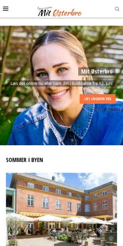 Anteprima del sito Mit Østerbro, media di Danimarca per articoli sponsorizzati