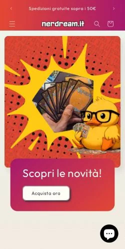 Vorschau der Website Nerdream, Medium aus Italien für gesponserte Artikel