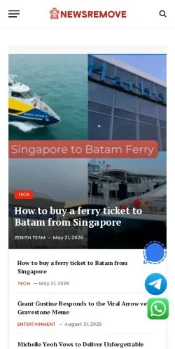 Forhåndsvisning av nettstedet NewsRemove, medium fra USA for sponsede artikler