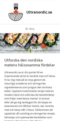 Anteprima del sito Nordisk Mat Och Hälsa, media di Svezia per articoli sponsorizzati