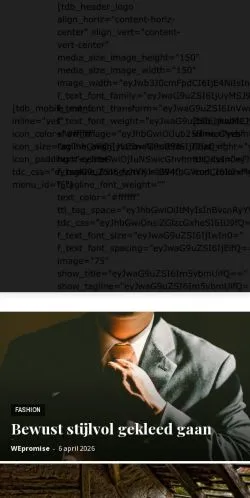 Anteprima del sito WE Promise, media di Paesi Bassi per articoli sponsorizzati