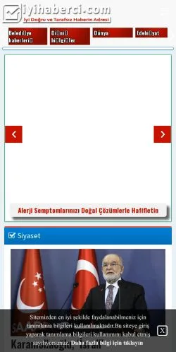 스폰서 기사용 튀르키예 매체 İyi Haberci 사이트 미리보기