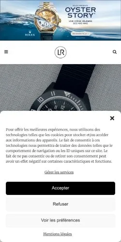 Podgląd witryny Les Rhabilleurs, medium z kraju Francja do artykułów sponsorowanych