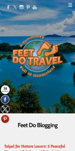 Anteprima del sito FeetDoTravel, media di Stati Uniti per articoli sponsorizzati