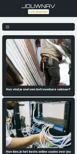 Anteprima del sito Jouwnav.nl, media di Paesi Bassi per articoli sponsorizzati