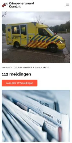 Anteprima del sito Krimpenerwaard Krant, media di Paesi Bassi per articoli sponsorizzati