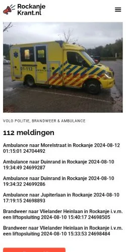 Anteprima del sito Rockanjekrant, media di Paesi Bassi per articoli sponsorizzati