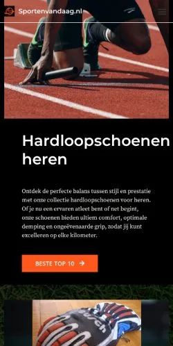 Podgląd witryny Sporten Vandaag, medium z kraju Holandia do artykułów sponsorowanych