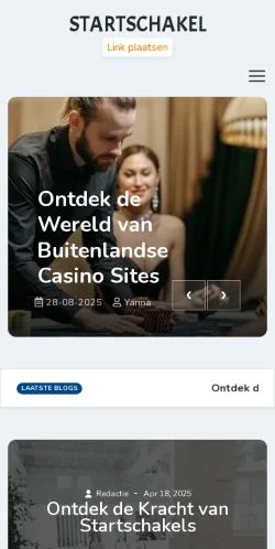 Anteprima del sito Startschakel.nl, media di Paesi Bassi per articoli sponsorizzati