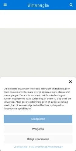 Pré-visualização do site - Winterberg.be, meio de Bélgica para artigos patrocinados