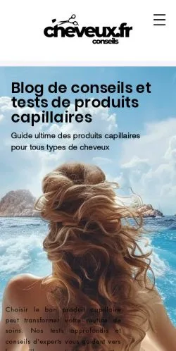 Anteprima del sito Conseils Cheveux, media di Francia per articoli sponsorizzati