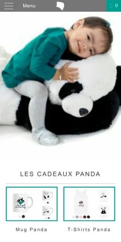 Podgląd witryny Petit Panda, medium z kraju Francja do artykułów sponsorowanych