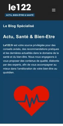 スポンサード記事向けのフランスメディア、Le122のサイトプレビュー