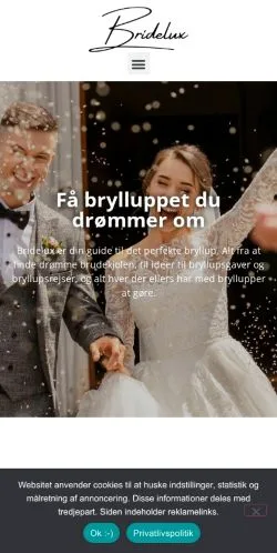 Vorschau der Website Bridelux, Medium aus Dänemark für gesponserte Artikel