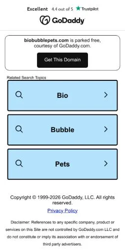 Podgląd witryny BioBubble Pets, medium z kraju Stany Zjednoczone do artykułów sponsorowanych