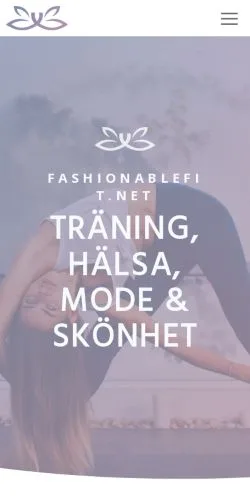 Anteprima del sito Fashionable Fit, media di Svezia per articoli sponsorizzati