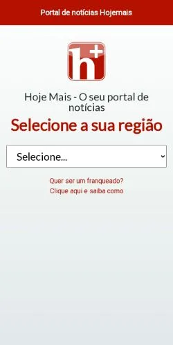Anteprima del sito Hoje Mais, media di Brasile per articoli sponsorizzati