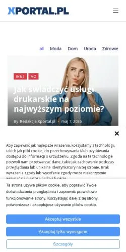 Anteprima del sito XPortal, media di Polonia per articoli sponsorizzati
