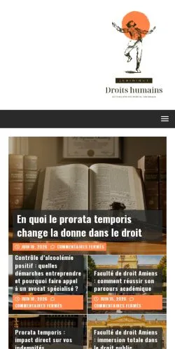 Anteprima del sito Droits humains pour tou-te-s !, media di Francia per articoli sponsorizzati