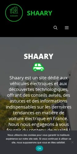 Voorbeeld van de site SHAARY, medium uit Frankrijk voor gesponsorde artikelen