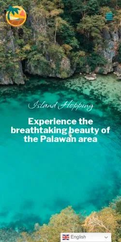 Anteprima del sito Island Hopping in the Philippines, media di Stati Uniti per articoli sponsorizzati