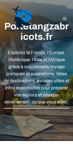 Anteprima del sito Portetangzabricots.fr, media di Francia per articoli sponsorizzati
