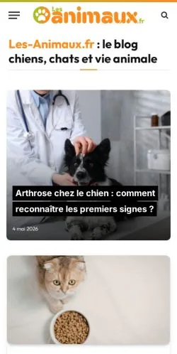 Podgląd witryny Les Animaux, medium z kraju Francja do artykułów sponsorowanych