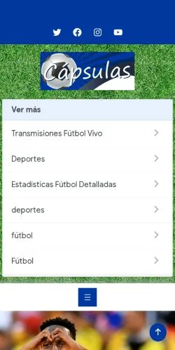 Förhandsvisning av webbplatsen Cápsulas de Carreño, medium i Spanien för sponsrade artiklar