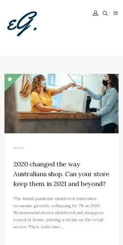 Vista previa del sitio Ever Guide -, medio de Australia para artículos patrocinados