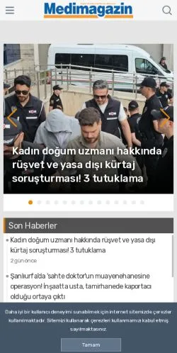 Podgląd witryny Medimagazin Sağlık Haberleri, medium z kraju Turcja do artykułów sponsorowanych