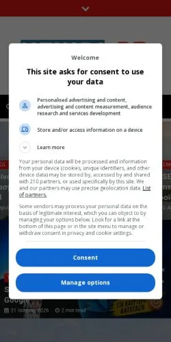 Anteprima del sito NEWS1, media di Grecia per articoli sponsorizzati