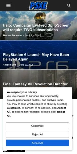 Vorschau der Website PSX Extreme, Medium aus Vereinigte Staaten für gesponserte Artikel