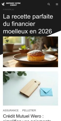 Anteprima del sito Obtenez Votre Credit, media di Francia per articoli sponsorizzati